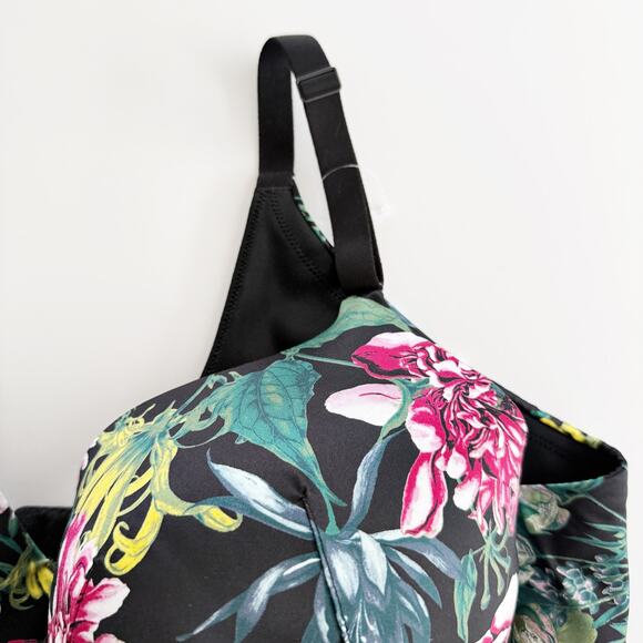 [Cacique] Floral Back Smoother Lightly Lined Full Coverage Underwire Bra Sz 44C - Picture 6 of 9